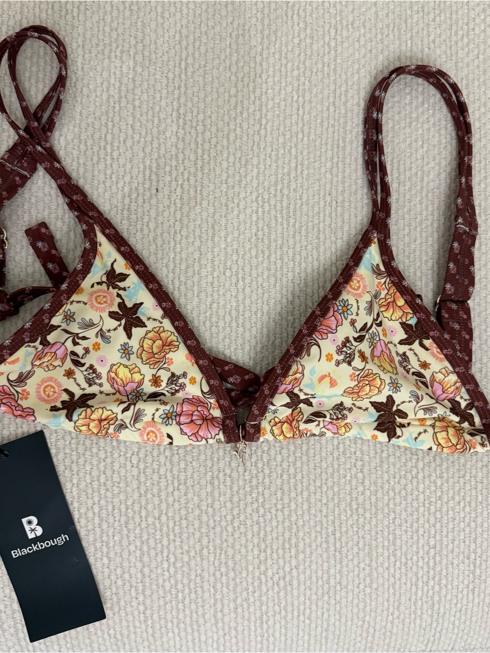 Blackbough NWT Minna double strap triangle bikini top